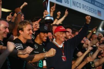  Lewis Hamilton y Nico Rosberg 
