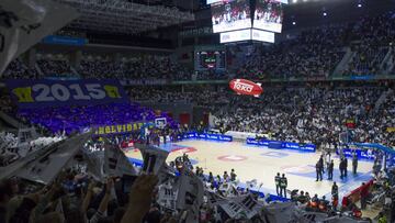 El Barclaycard Center en el primer Clásico de la temporada 2015-16.