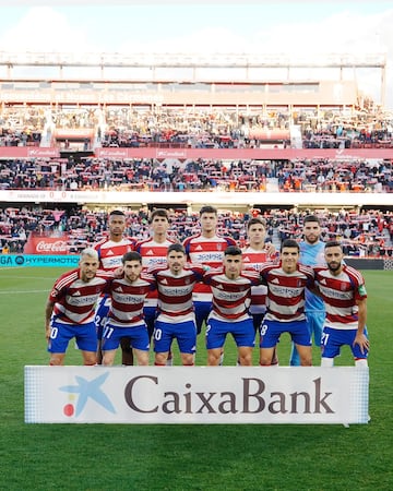 Once del Granada contra el Zaragoza.