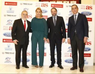 Alfredo Relaño, Lydia Valentín, Juan Cantón y Manuel Mirat.
