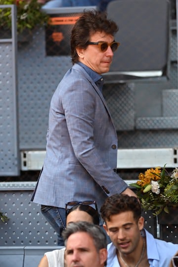 Javier Viega en el Mutua viendo la semifinal entre Taylor Fritz y Andrey Rublev. 