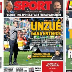 Valverde, Unzué y Dembelé, nombres en la prensa catalana
