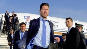 Simeone, al frente de la expedici&oacute;n.