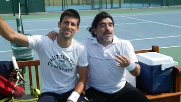 Djokovic: "Maradona quizás sea el mejor de la historia"