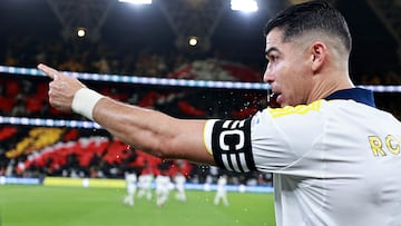 Luego de una gran fecha FIFA para Cristiano Ronaldo con Portugal, ahora busca comandar al Al Nassr a que sigan dominando la liga de Arabia.
REUTERS/Stringer