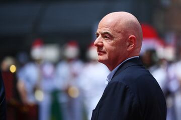 Gianni Infantino durante el Gran Premio de Mónaco de la Fórmula 1.