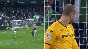 No s車lo fue el p迆blico: la reacci車n de Pau L車pez tras el tercer tanto de Messi...