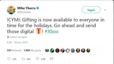 Ya puedes regalar juegos digitales a tus amigos en Xbox One