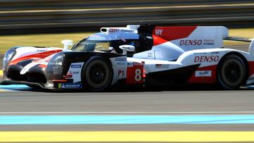 Fernando Alonso (Toyota TS050 Hybrid). Test 24H de Le Mans 2019. 