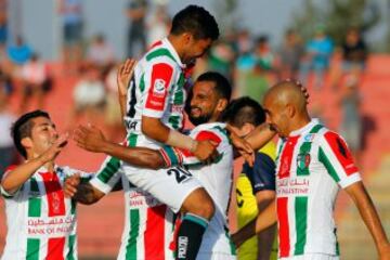 Nicolás Maturana alterna en Palestino, tanto con Pablo Guede como ahora con Nicolás Córdova.