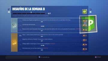 Fortnite Battle Royale: Desaf&iacute;os de la Semana 8 de la Temporada 7