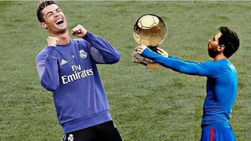 A Cristiano le gusta este meme sobre Messi y el Bal車n de Oro