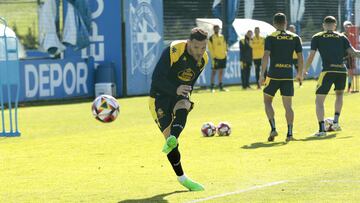 Entrenamiento Deportivo de La Coruña. Lucas Pérez