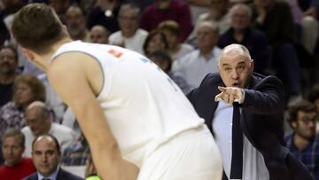 Pablo Laso, en el partido ante el Barcelona.