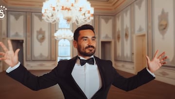 Gündogan, durante el vídeo promocionado por el Galatasaray.