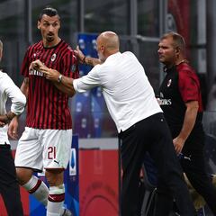 El calentón de Ibra con Pioli