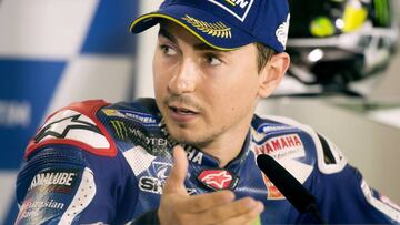 Jorge Lorenzo durante la rueda de prensa de Misano.