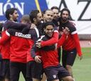 El Atlético se entrenó antes de concentrarse en San Rafael