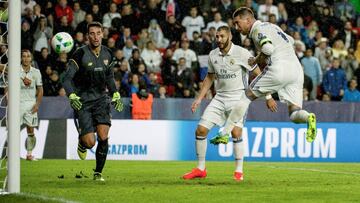 Sergio Ramos volvió a rescatar
al Real Madrid en el minuto 93