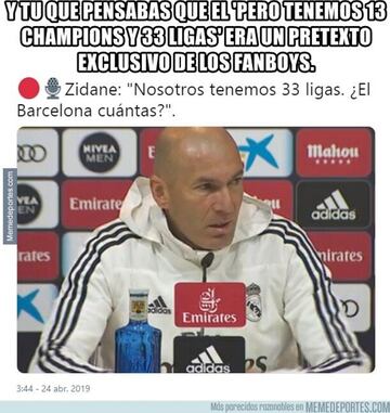Zidane, el Barcelona y Cristiano, protagonistas de los memes de la jornada