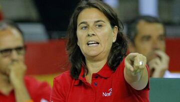 Conchita Martínez, capitana del tenis español.