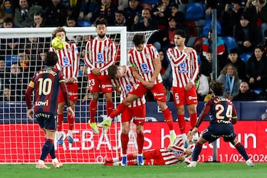 Lanzamiento del falta del Levante. 