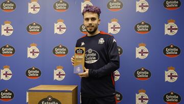 Deportivo de La Coruña. jugador estrella Galicia Mella
