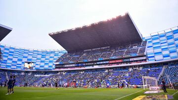      General View Stadium during the 17th round match between Puebla and America as part of the Torneo Clausura 2024 Liga BBVA MX at Cuauhtemoc Stadium on April 26, 2024 in Puebla, Mexico.