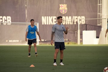 Así fue el entrenamiento de Boca en Barcelona