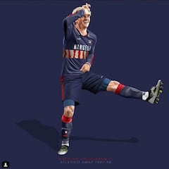 Club stars in iconic football shirts