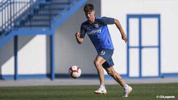 El canterano Avilés, sorpresa en la lista del Leganés para Mestalla