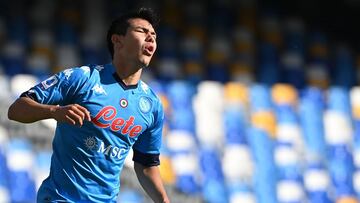 Hirving Lozano sin brillar en el triunfo del Napoli