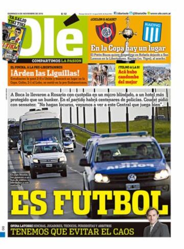 Portadas de la prensa mundial