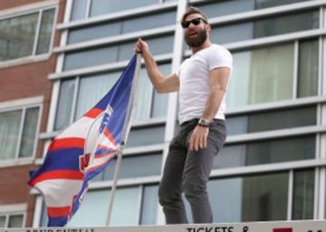 Espectacular recibimiento en las calles de Boston. Julian Edelman.