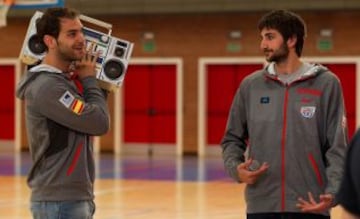 José Manuel Calderón y Ricky Rubio.