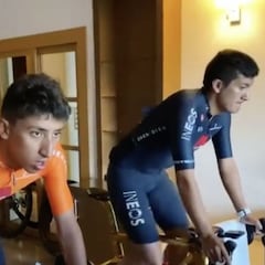 Práctica de campeones: Egan y Carapaz preparan el 2022