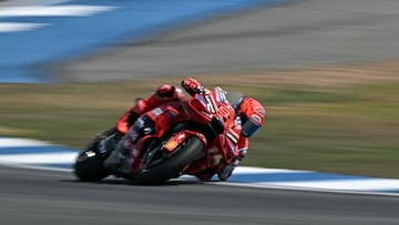 Marc Márquez con la Ducati.