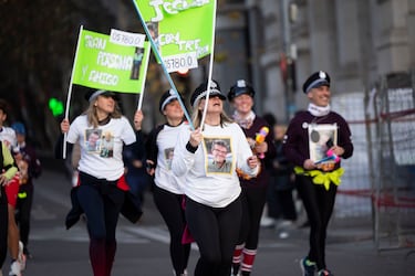 Mucho humor, alegría y disfraces en la carrera popular de la San Silvestre Vallecana. 