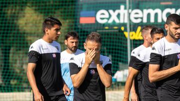 03/06/2019 EXTREMADURA UD ENTRENAMIENTO DEL EQUIPO EN LA CIUDAD DEPORTIVA DEL CADIZ DIEGO CAPEL