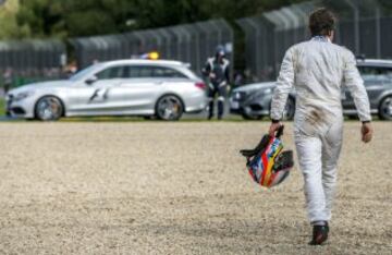 El espectacular accidente de Fernando Alonso en Australia