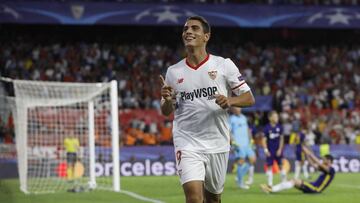 Ben Yedder, ante el Maribor. 