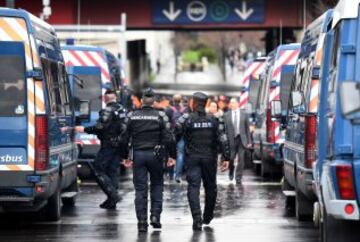 Fuertes medidas de seguridad en los alrededores de Saint Denis. 