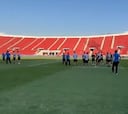 ¡Coquimbo alcanzó a entrar a la cancha del Estadio Nacional!