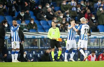 19/01/22 PARTIDO OCTAVOS COPA DEL REY  REAL SOCIEDAD - ATLETICO DE MADRID  CAMBIO JANUZAJ ZUBELDIA