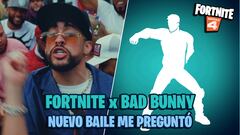 Bad Bunny en Fortnite: así es su nuevo baile Me Preguntó