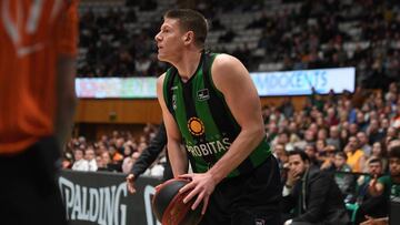 Luke Harangody, durante un partido de la Liga Endesa con el Joventut