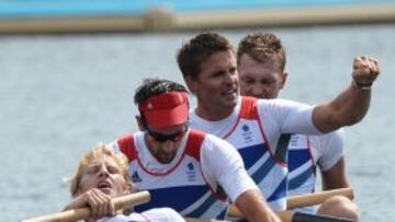 Gran Bretaña ha conquistado la medalla de oro en la prueba de remo a cuatro masculino sin timonel tras imponerse a Australia.