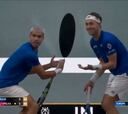 Cientos de GIFs en camino: la cómica reacción de Alcaraz y Ruud en la Laver tras un punto