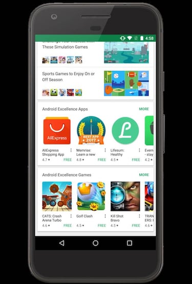 Android Excellence, la nueva sección de Google Play con las mejores apps