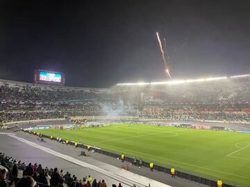 La celebración de Argentina con público en El Monumental